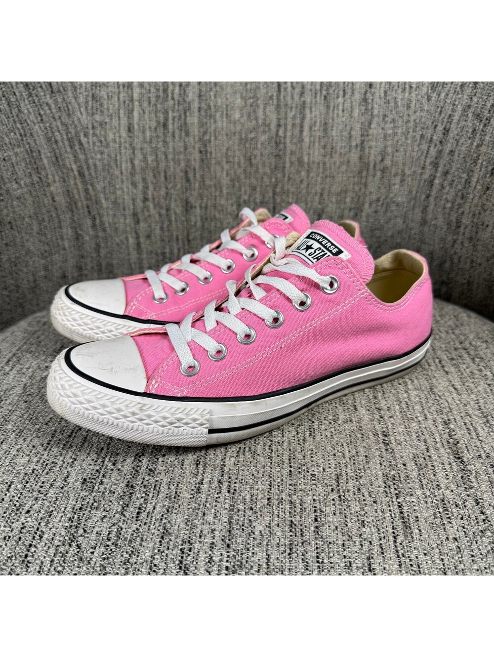 Converse Chuck Taylor All Star Pink Low Top Canvas Shoes Sneakers Womens 8